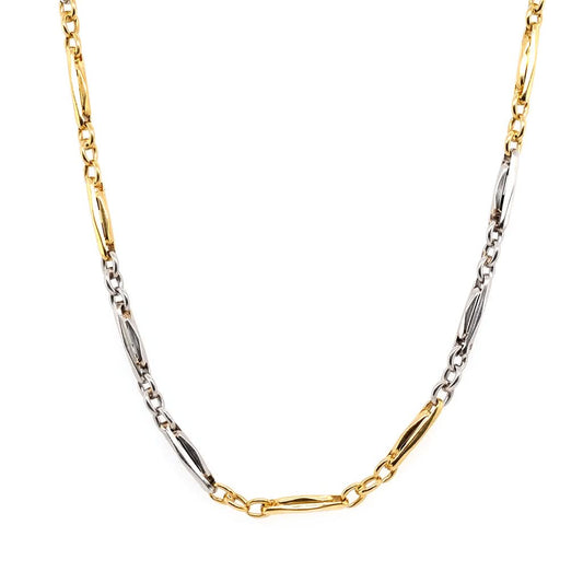 18ct Gold and Platinum Link Necklace