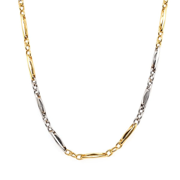 18ct Gold and Platinum Link Necklace