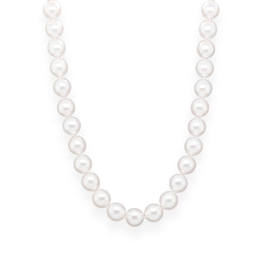 Jewellery 18ct White Gold 8mm Akoya Pearl Necklace