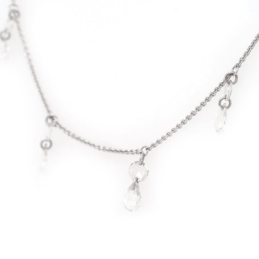 Jewellery 18ct White Gold Diamond-Set Chain Necklace