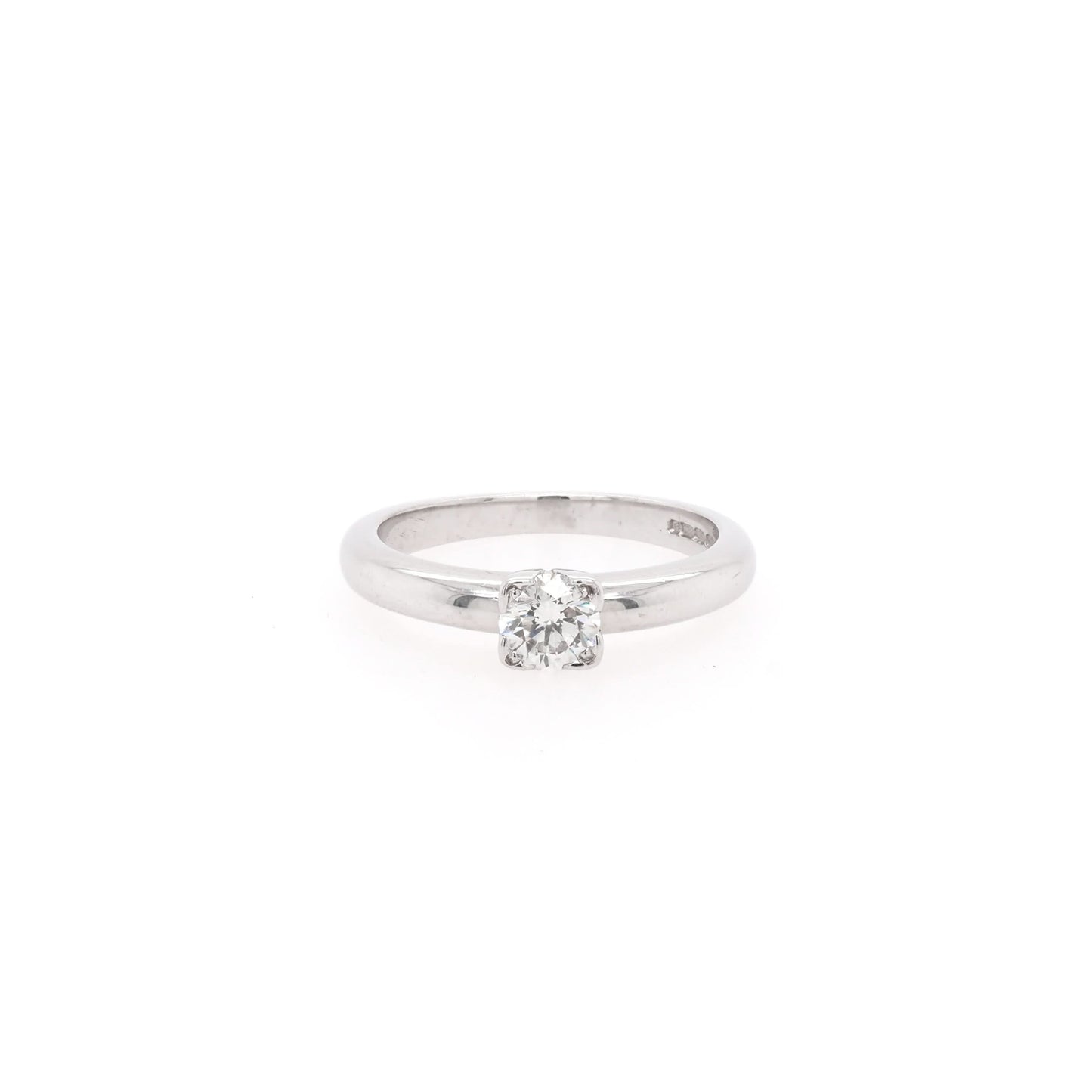 Jewellery 18ct White Gold Single-Stone Diamond Engagement Ring