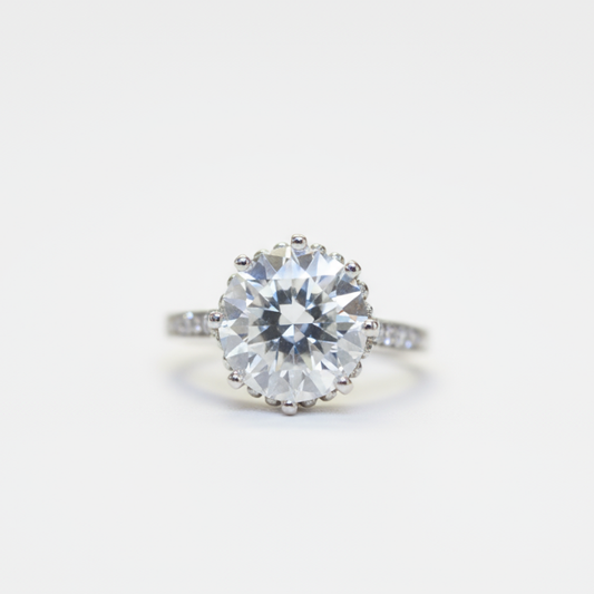 3.71ct Diamond Solitaire Ring circa 1930 Set in Platinum