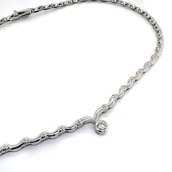18 Carat White Gold Diamond Collarette by Picchiotti, 0.21 Carat