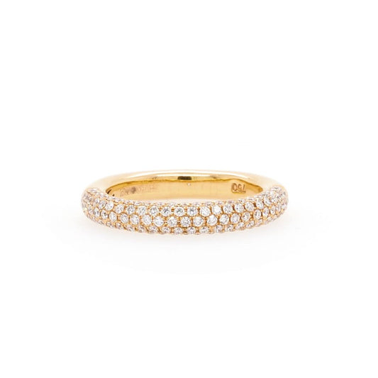 Jewellery An 18ct Rose Gold Diamond Half Eternity Ring