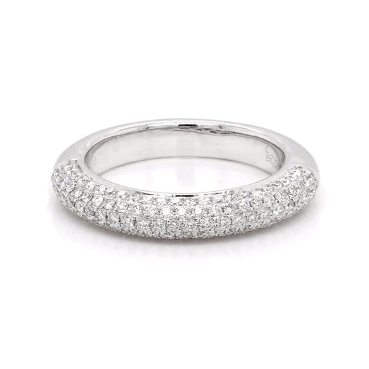 of Harrogate Jewellery An 18ct white gold and pavÃ©-set diamond eternity ring