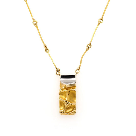 Jewellery An 18ct Yellow Gold Weckstrom Pendant