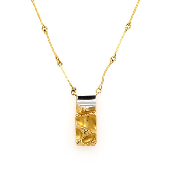 Jewellery An 18ct Yellow Gold Weckstrom Pendant