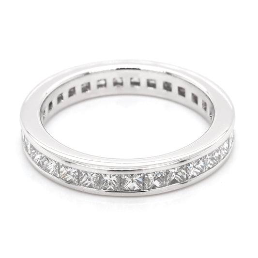 Jewellery Platinum Diamond-Set Full Eternity Ring