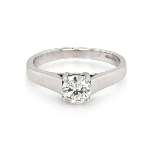 Jewellery Platinum Diamond Solitaire Ring