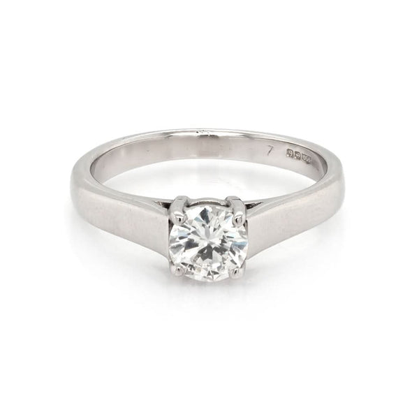 Jewellery Platinum Diamond Solitaire Ring