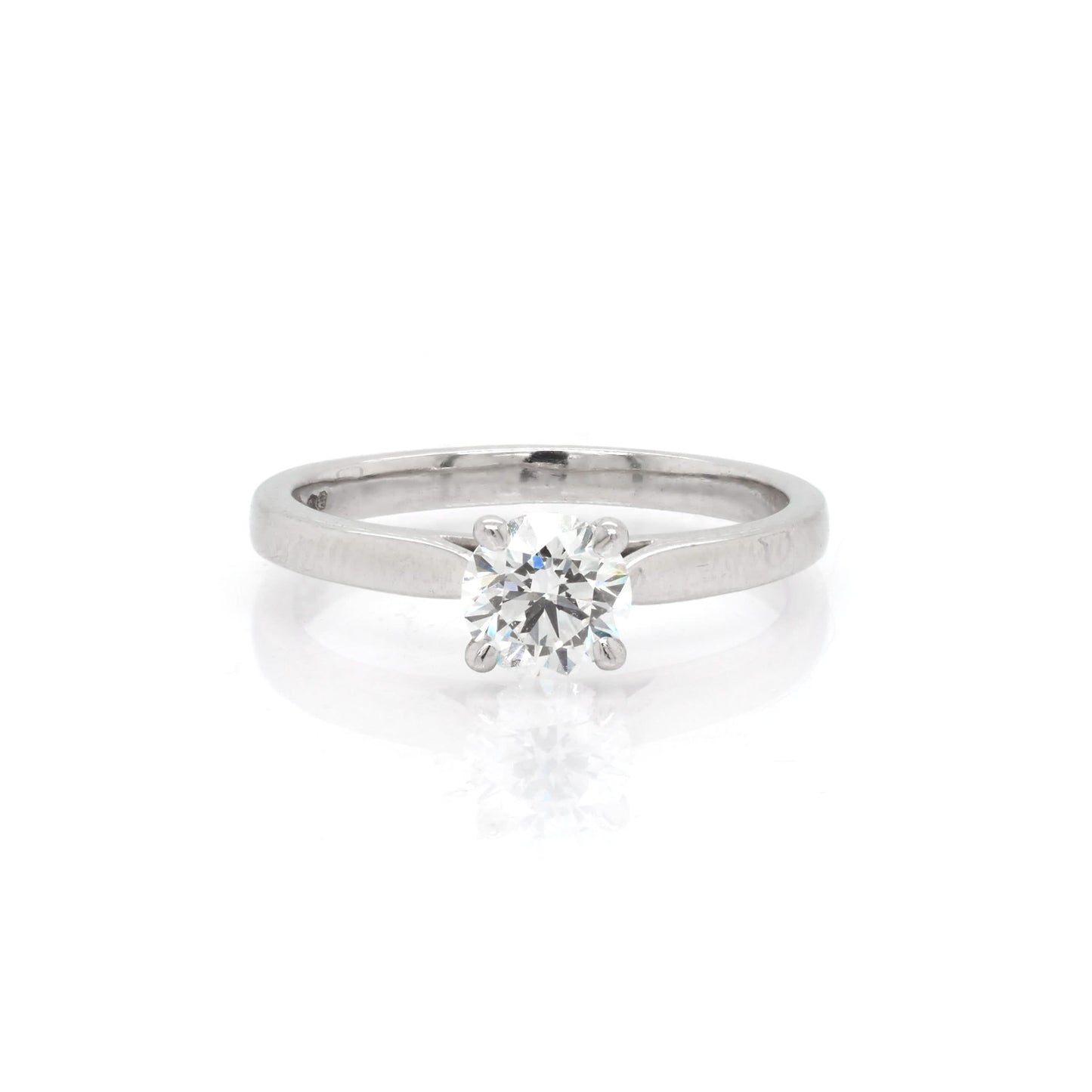 Jewellery Platinum Diamond Solitaire Ring