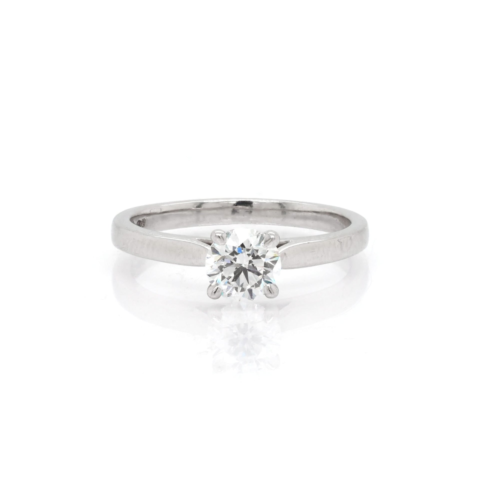 Jewellery Platinum Diamond Solitaire Ring
