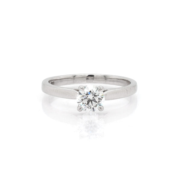 Jewellery Platinum Diamond Solitaire Ring
