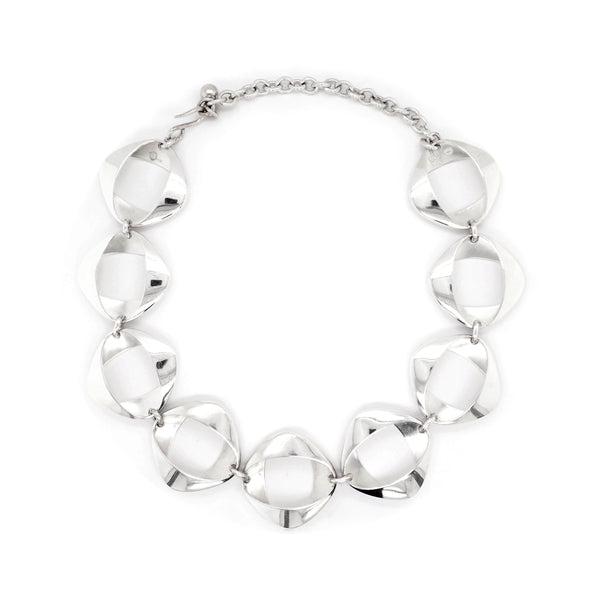 Jewellery Vintage Georg Jensen Silver Link Necklace by Heining Koppel, c.1971