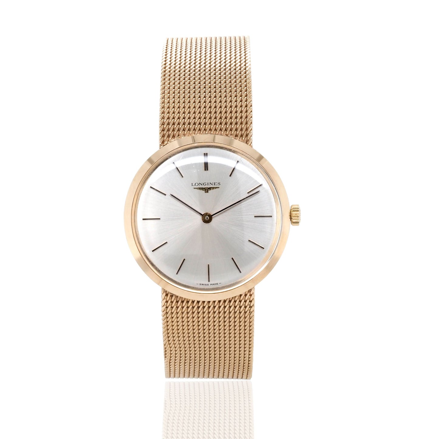 Vintage Watches Luxury Watch Longines 9ct Yellow Gold Gents Manual Wind Watch, c. 1971