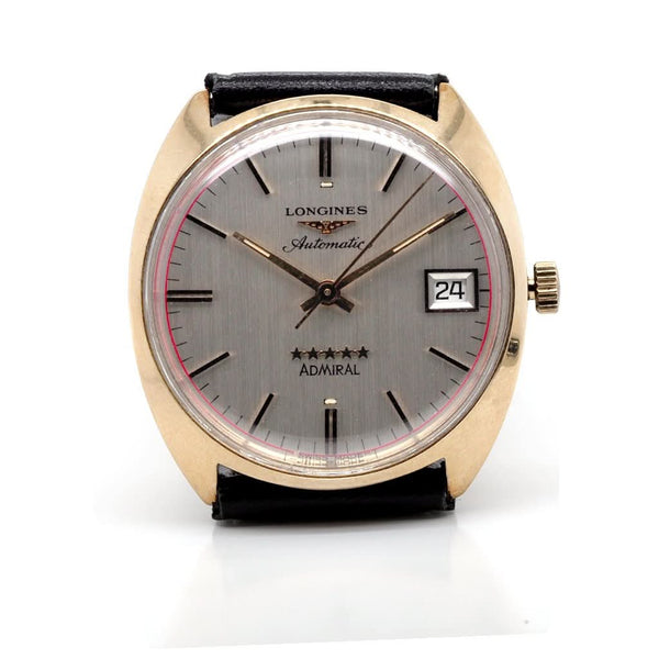 Vintage Watches Vintage Watch Longines 9ct Gold Admiral 5 Stars Automatic Strap Watch, c.1973