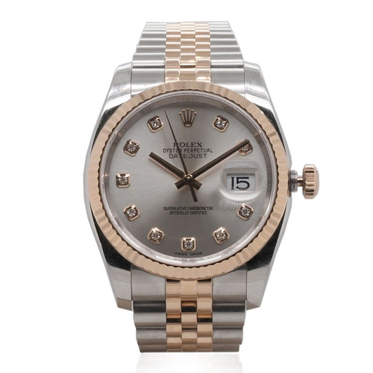 Vintage Watches Vintage Watch Rolex Datejust 36mm Rose Gold and Steel