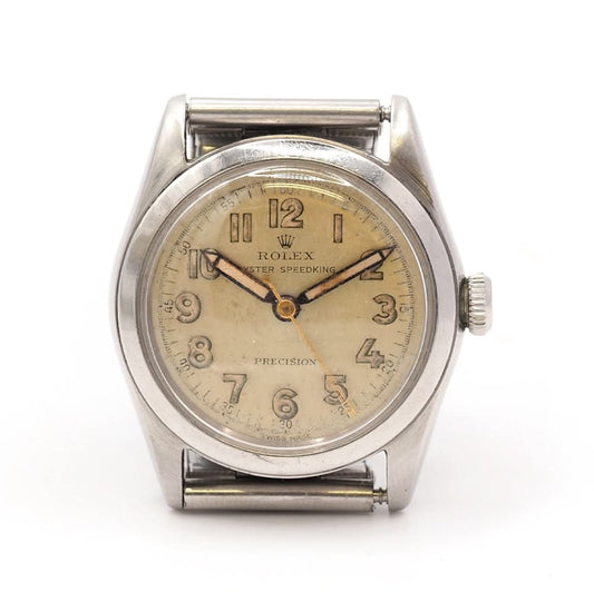 Vintage Rolex Oyster Speedking in stainless steel on bracelet