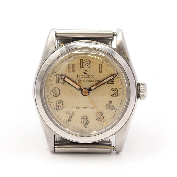Vintage Rolex Oyster Speedking in stainless steel on bracelet