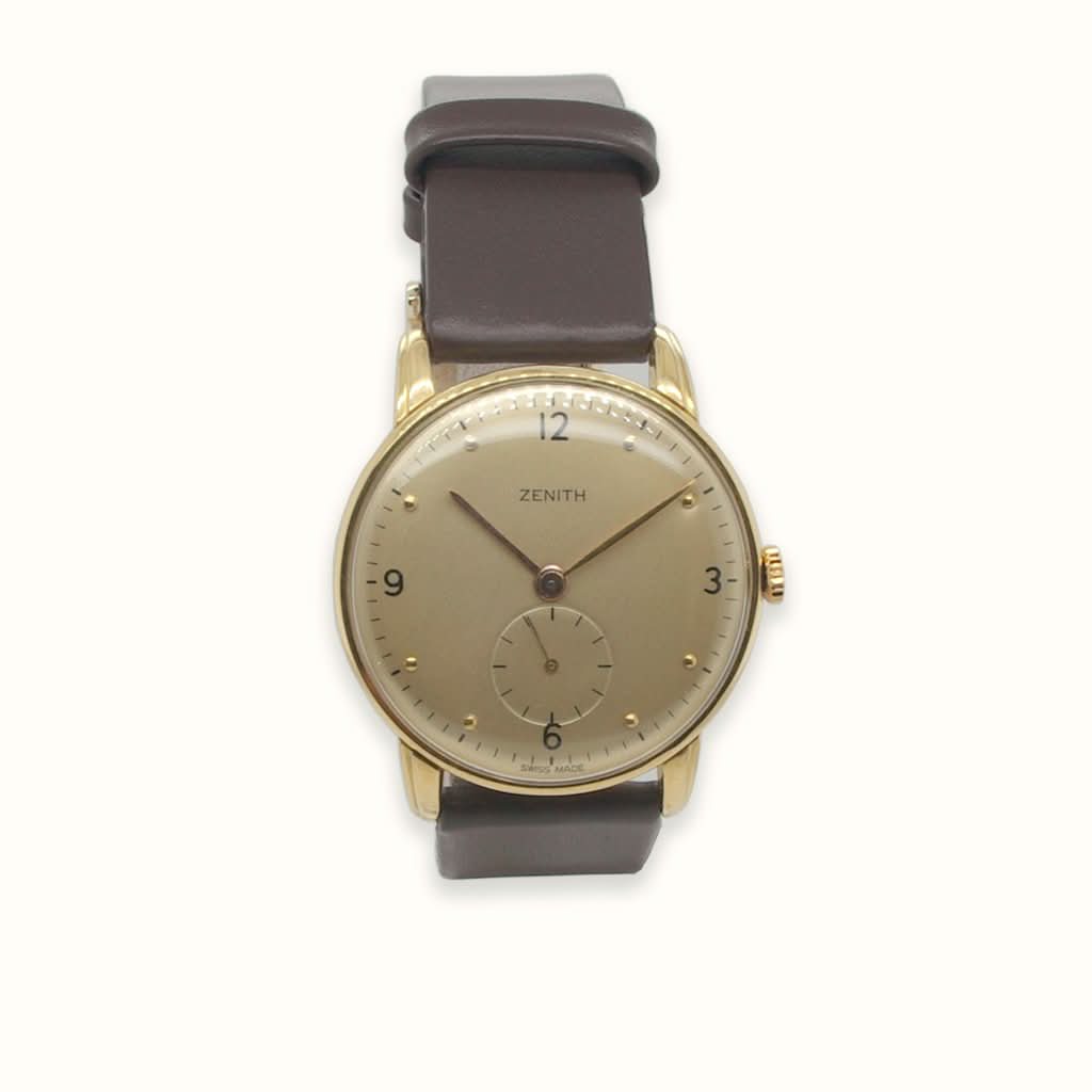Vintage Watches Vintage Watch Zenith 18ct Gold Manual Vintage Dress Watch - 1950