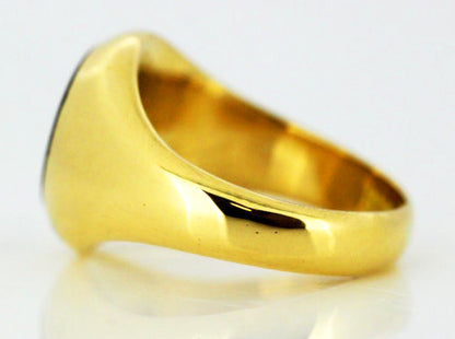 Victorian Onyx Seal Ring, 18ct Yellow Gold, England, Circa 1880's