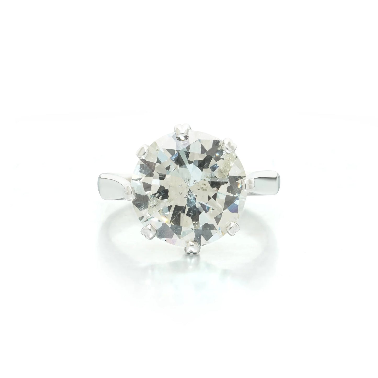 Platinum 6.90ct Diamond Solitaire Engagement Ring