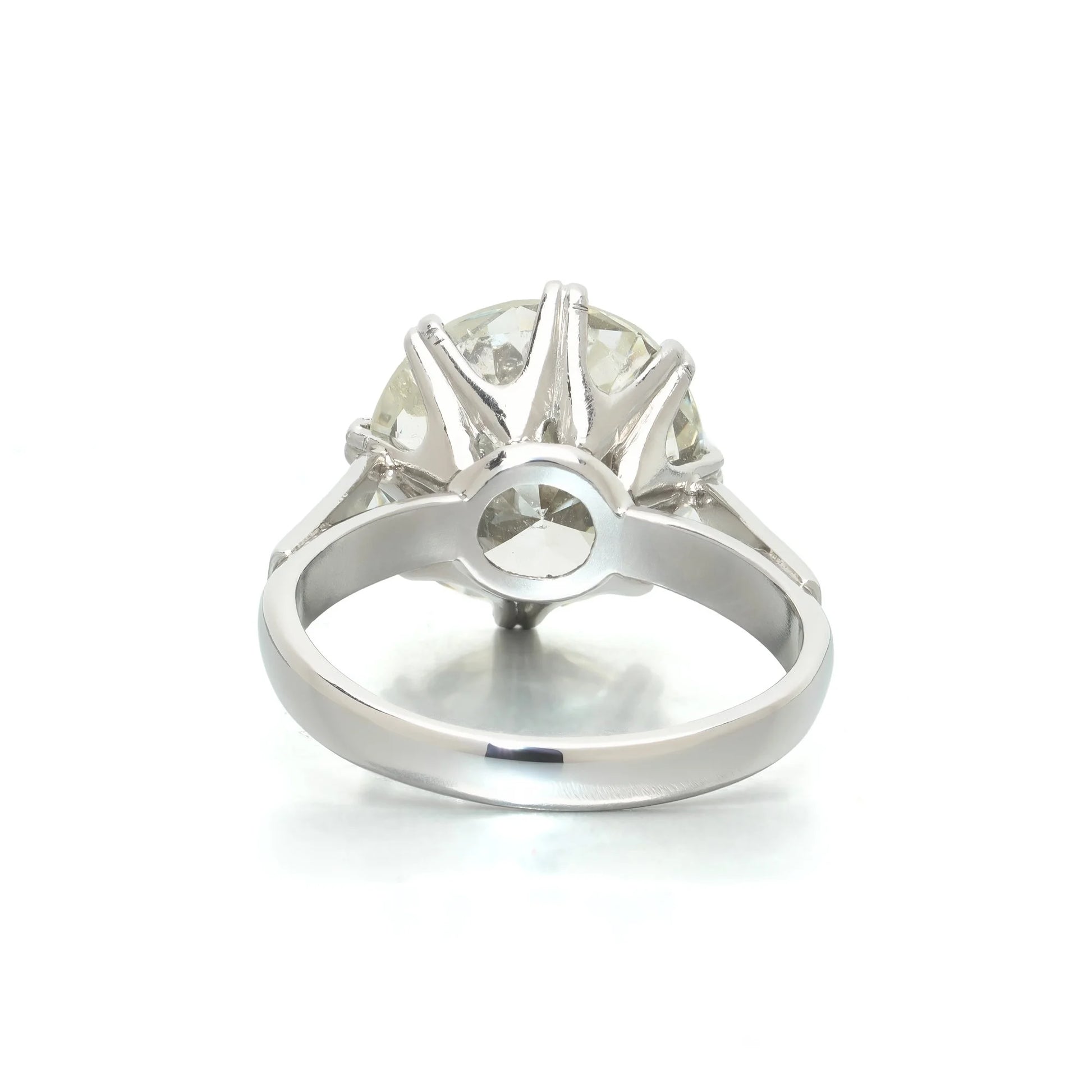 Platinum 6.90 ct Diamond Solitaire Engagement Ring