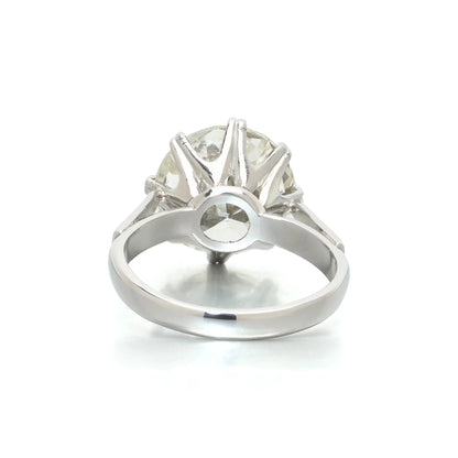 Platinum 6.90 ct Diamond Solitaire Engagement Ring