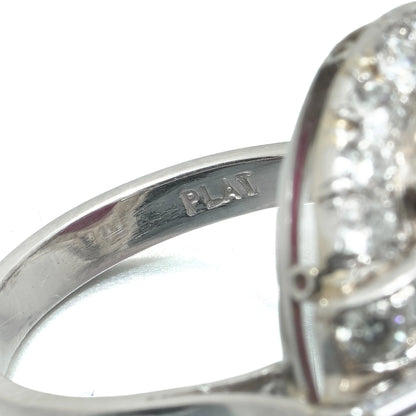 Vintage 19.15cts Burmese Cabochon Ruby and Diamond Cocktail Ring,