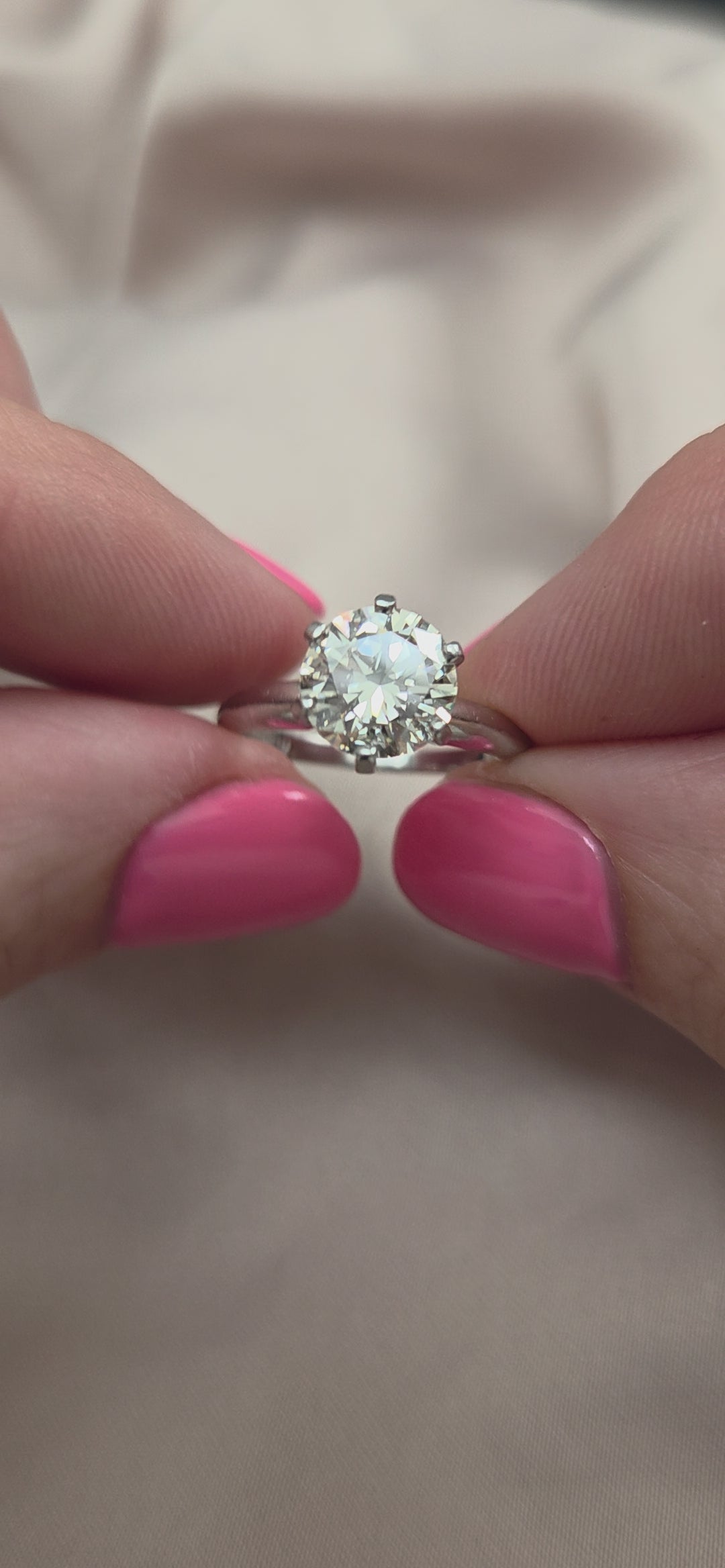 GIA 1.60ct Diamond Solitaire Engagement Ring in Platinum