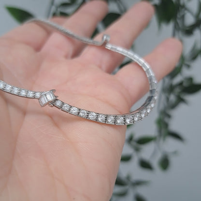 Art Deco Oscar Heyman 8ct Diamond Necklace in Platinum, 8cts