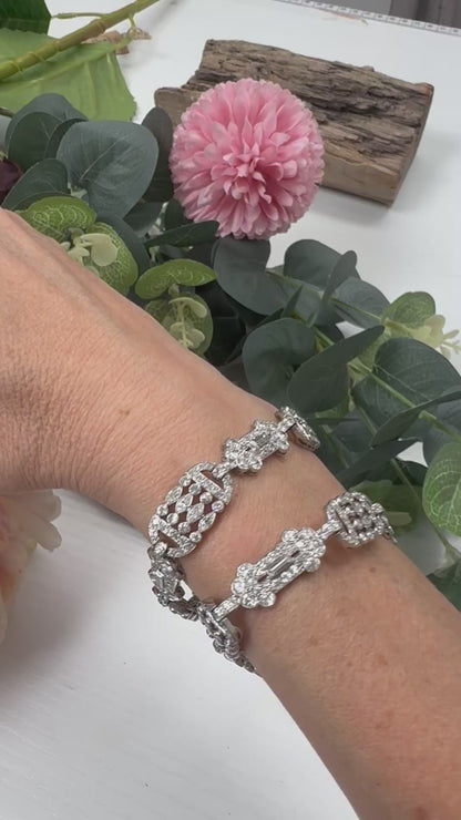 Art Deco Diamond Necklace come Bracelets in Platinum, 20.00 carats