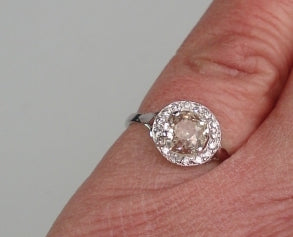 Art Deco Diamond Cluster Ring old cut diamond