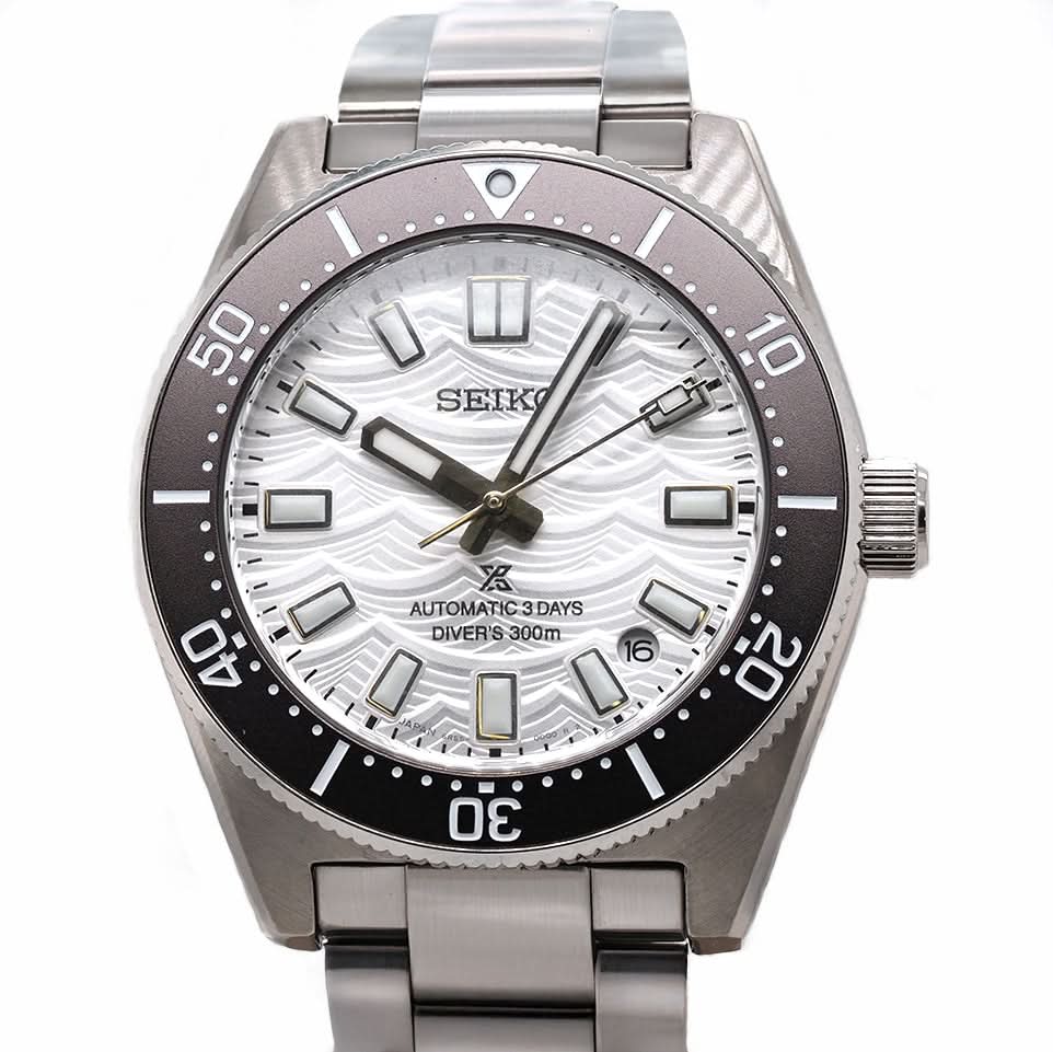 Seiko Prospex 1965 Heritage Diver's 60th Anniversary Limited Edition Automatic Watch in stainless steel with a silver dial