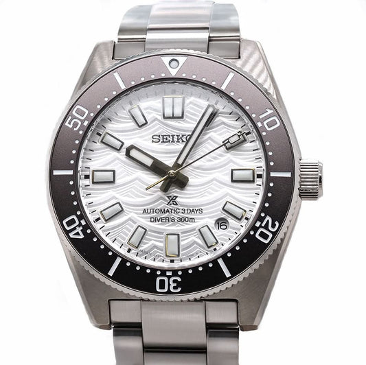 Seiko Prospex 1965 Heritage Diver's 60th Anniversary Limited Edition Automatic Watch in stainless steel with a silver dial