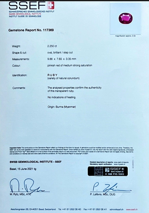 Art Deco 2 carat No Heat Burma Ruby and Diamond Cluster Ring