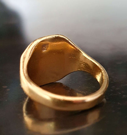 Antique 16th Century Tudor The Totteshurst Coat of Arms Ring, Circa 1550