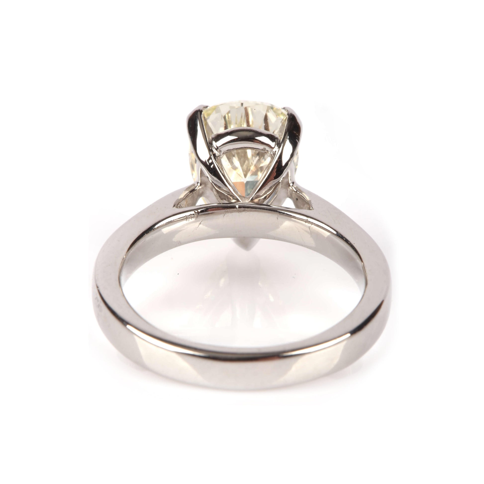 Certified 1.90ct Pear Yellow Diamond Solitaire Engagement Ring