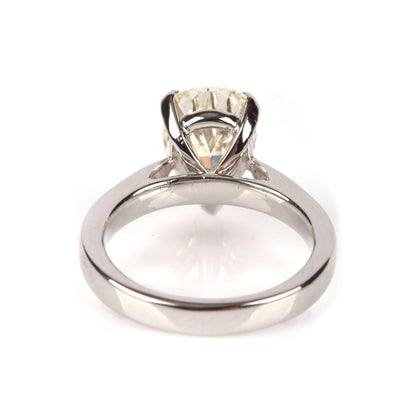 Certified 1.90ct Pear Yellow Diamond Solitaire Engagement Ring