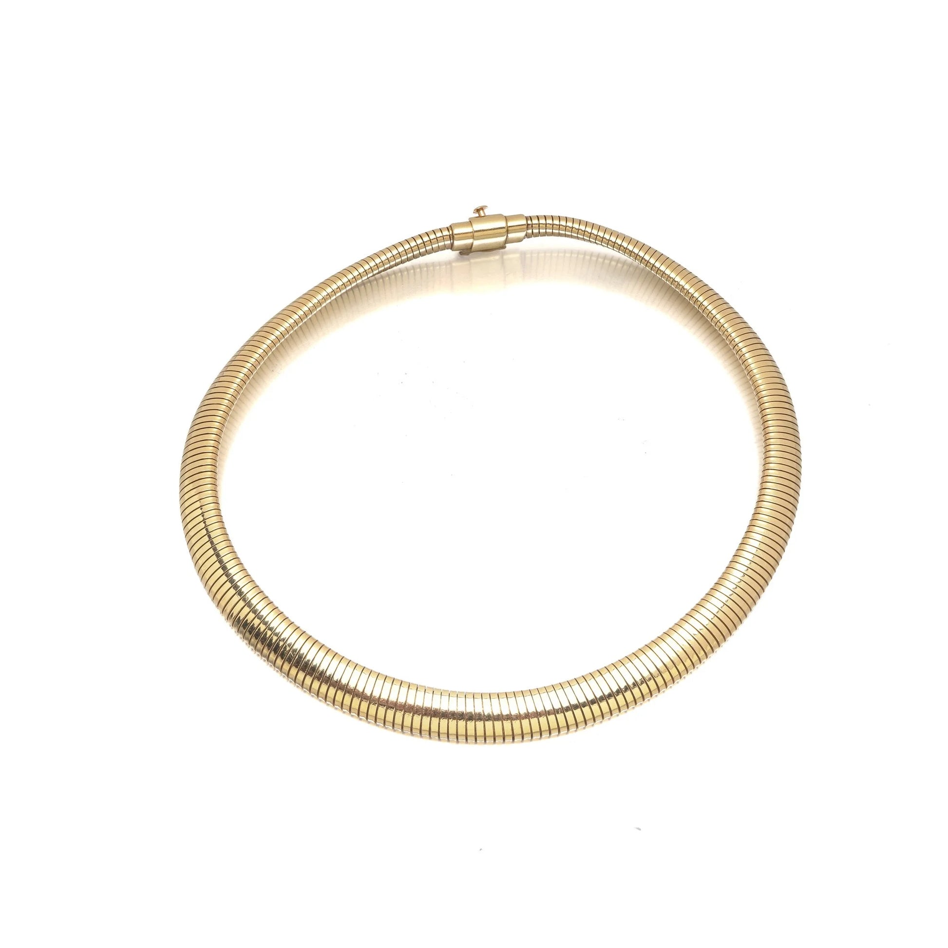 Vintage Cartier 18ct Gold Gas-Pipe Collar Necklace, 1970s