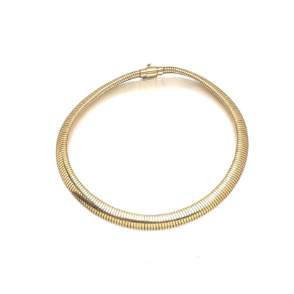 Vintage Cartier 18ct Gold Gas-Pipe Collar Necklace, 1970s