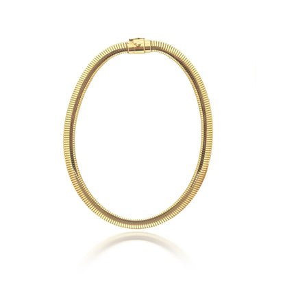 Vintage Cartier 18ct Gold Gas-Pipe Collar Necklace, 1970s