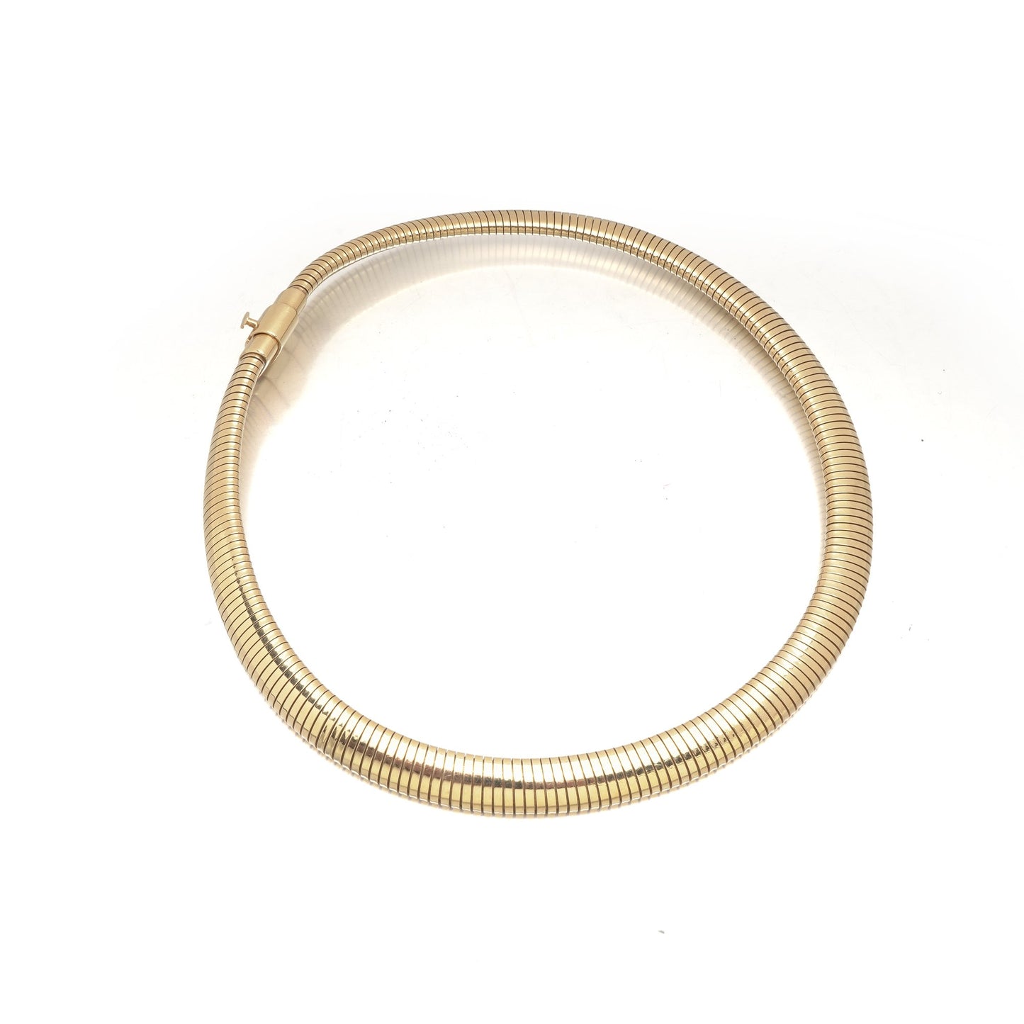 Vintage Cartier 18ct Gold Gas-Pipe Collar Necklace, 1970s