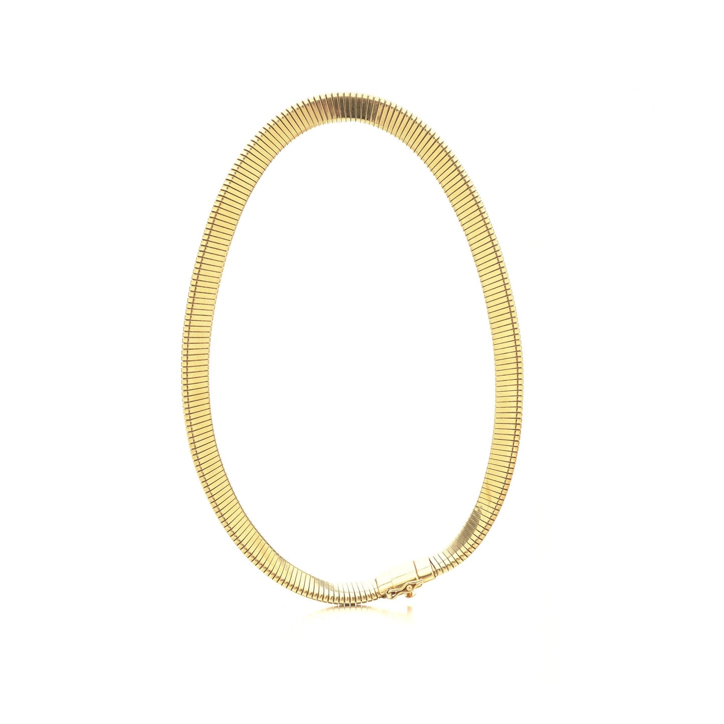 Vintage Cartier 18ct Gold Gas-Pipe Collar Necklace, 1970s