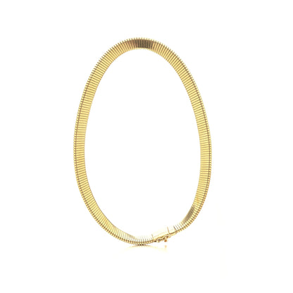 Vintage Cartier 18ct Gold Gas-Pipe Collar Necklace, 1970s