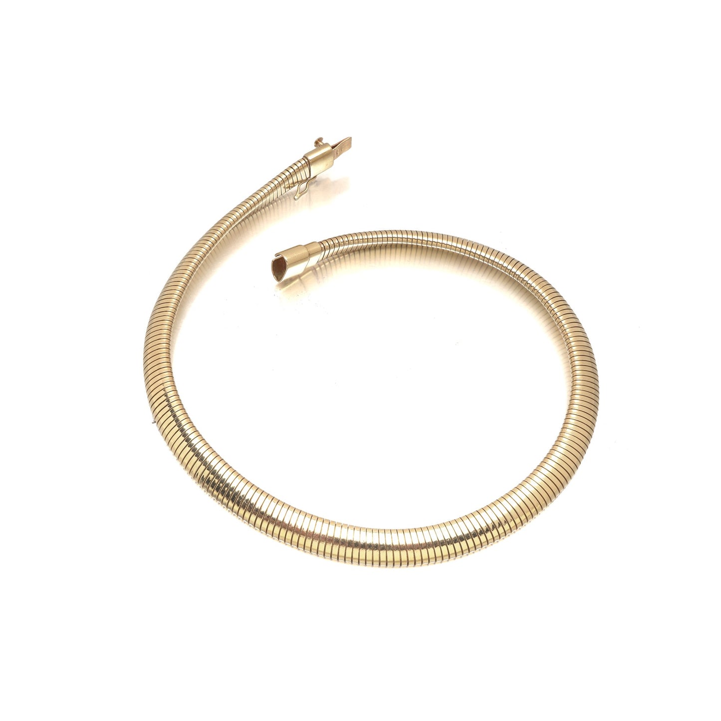 Vintage Cartier 18ct Gold Gas-Pipe Collar Necklace, 1970s