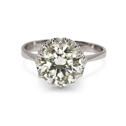 Vintage 2.06ct Brilliant Cut Diamond Solitaire Engagement Ring