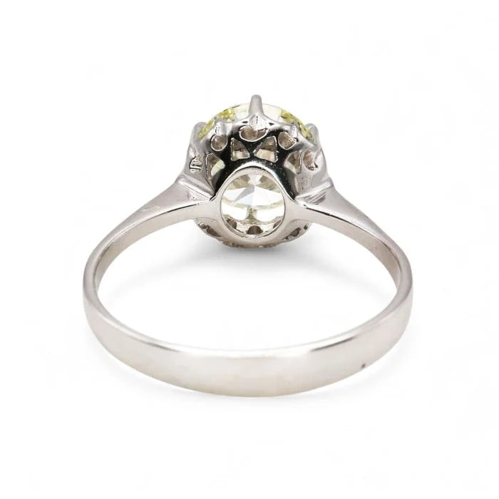 Vintage 2.06ct Brilliant Cut Diamond Solitaire Engagement Ring