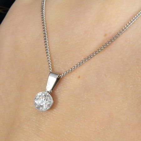 Antique Art Deco Diamond Pendant