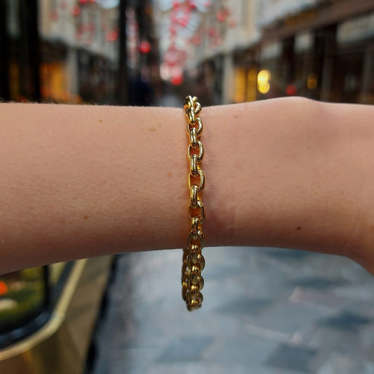 Chunky Chain Bracelet in 18ct Yellow Gold